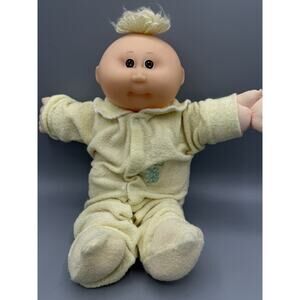 Vintage 1982 Cabbage Patch Kids Doll Coleco 15” Blonde Yarn Hair